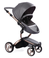 Коляска MIMA XARI FLAIR 2G COOL GREY - BLACK 2 В 1 на шасси GOLD