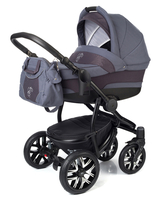 Коляска ESSPERO DISCOVERY DARK GREY 2 В 1 на шасси BLACK