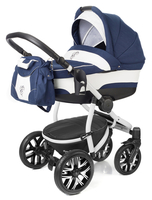 Коляска ESSPERO DISCOVERY NAVY LUX 2 В 1 на шасси WHITE