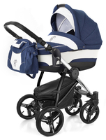 Коляска ESSPERO NEWBORN LUX NAVY LUX 2 В 1 на шасси CHROME