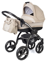 Коляска ESSPERO I-NOVA KHAKI BEIGE 2 В 1 на шасси BLACK