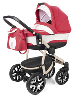 Коляска ESSPERO DISCOVERY RED LUX 2 В 1 на шасси BEIGE