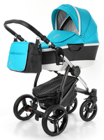 Коляска ESSPERO NEWBORN LUX 2016 ALU AQUA 2 В 1 на шасси CHROME