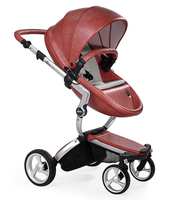 Коляска MIMA XARI FLAIR 2G SICILIAN RED - RUBY RED 2 В 1 на шасси SILVER