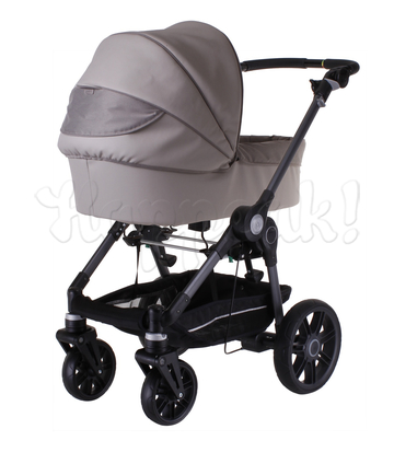 Коляска TEUTONIA BE YOU V2 BLACK 5130 КОЖА 2 В 1