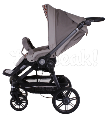 Коляска TEUTONIA BE YOU V2 BLACK 5130 КОЖА 2 В 1