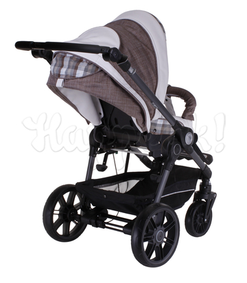 Коляска TEUTONIA BE YOU V2 BLACK 4950 КОЖА 2 В 1