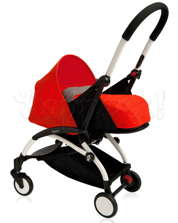 Коляска для новорожденных BABYZEN YO-YO WHITE FRAME RED