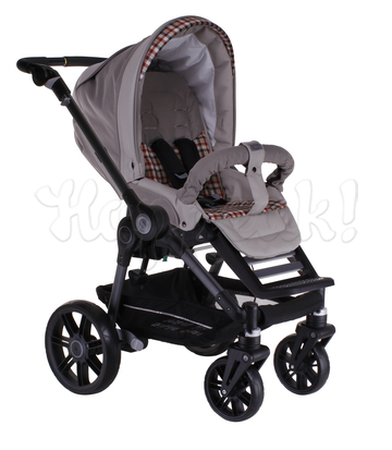 Коляска TEUTONIA BE YOU V2 BLACK 5130 КОЖА 2 В 1