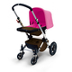 Коляска BUGABOO CAMELEON 3 DARK BROWN PINK 2 В 1 на шасси SILVER