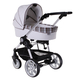Коляска TEUTONIA BE YOU V2 2014 WHITE 4950 КОЖА  2 В 1