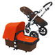 Коляска BUGABOO CAMELEON 3 DARK BROWN ORANGE 2 В 1 на шасси SILVER