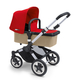Коляска BUGABOO BUFFALO SAND RED 2 В 1 на шасси SILVER