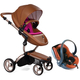 Коляска MIMA XARI FLAIR 2G GOLD CAMEL HOT MAGENT 3 В 1