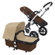 Коляска BUGABOO CAMELEON 3 DARK BROWN SAND 2 В 1 на шасси SILVER