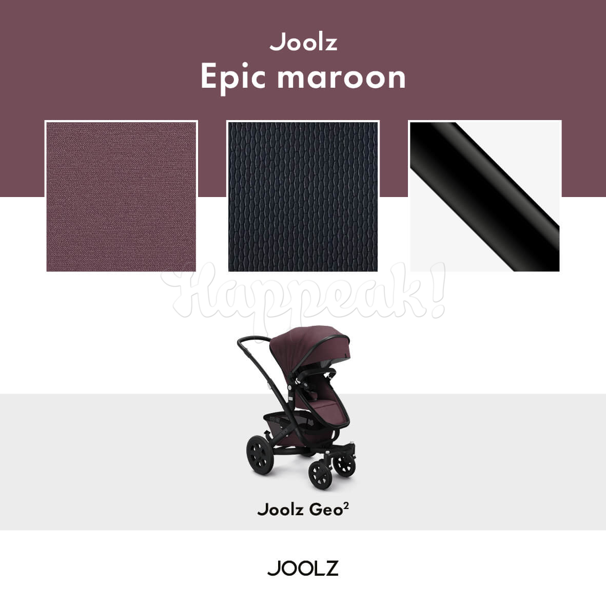 Коляска JOOLZ Geo2 EPIC MAROON 2 В 1