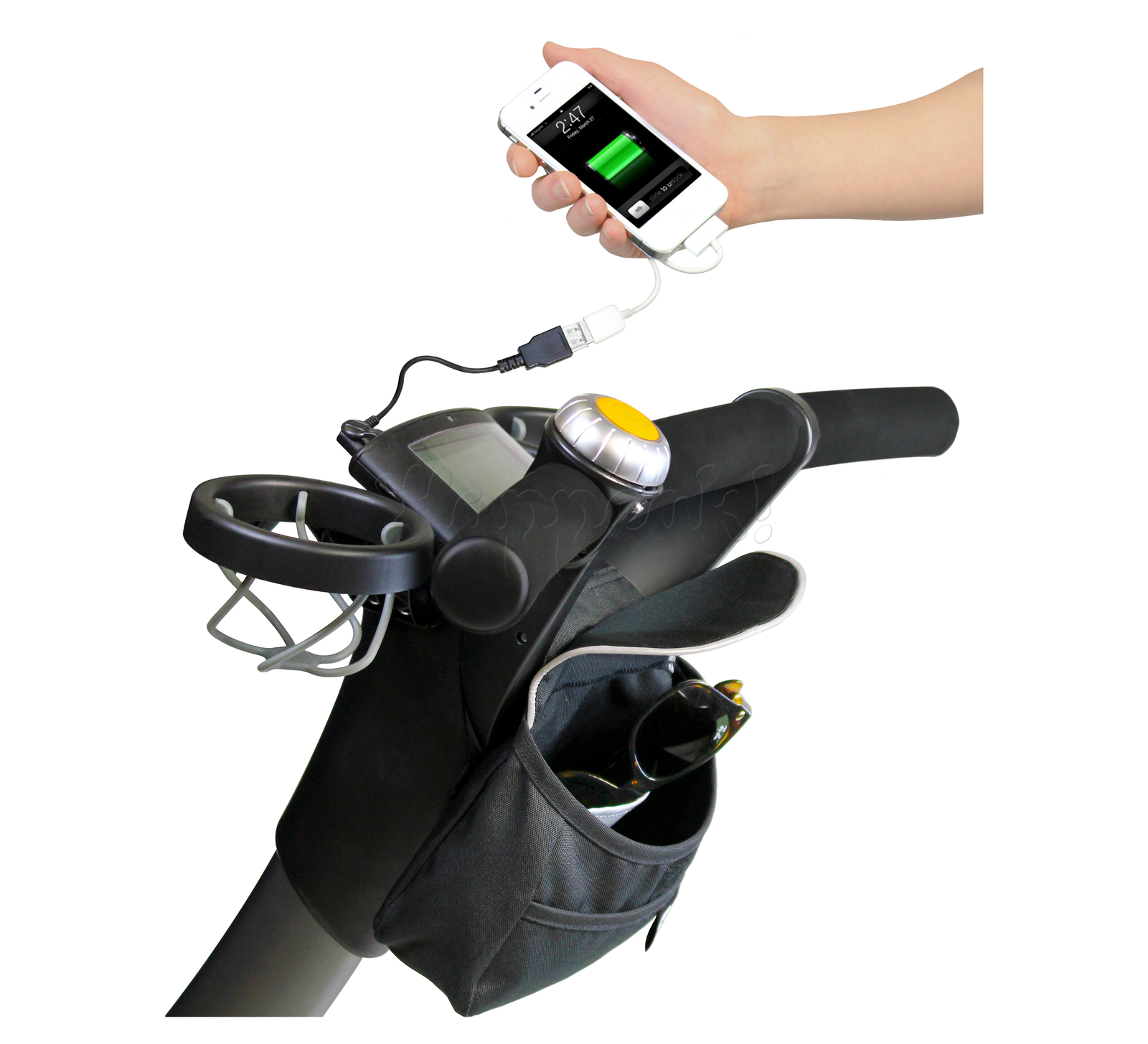 Роботизированная коляска 4MOMS ORIGAMI BLUE  2 В 1