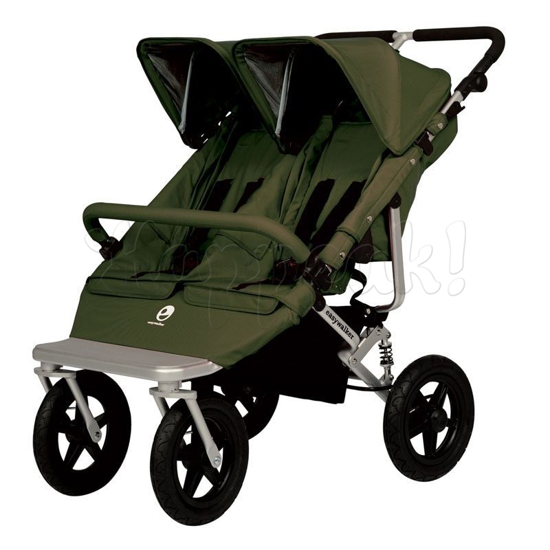 Коляска для двойни EASYWALKER DUO OLIVE GREEN 2 В 1
