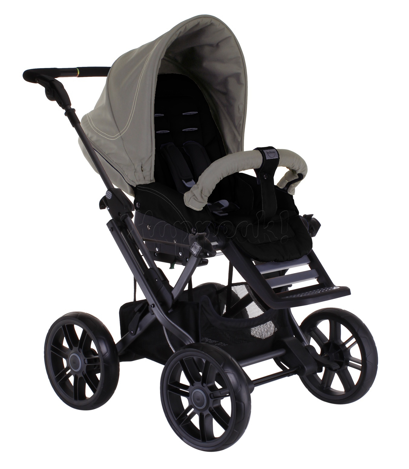Коляска TEUTONIA MISTRAL P BLACK 5010-5000  2 В 1