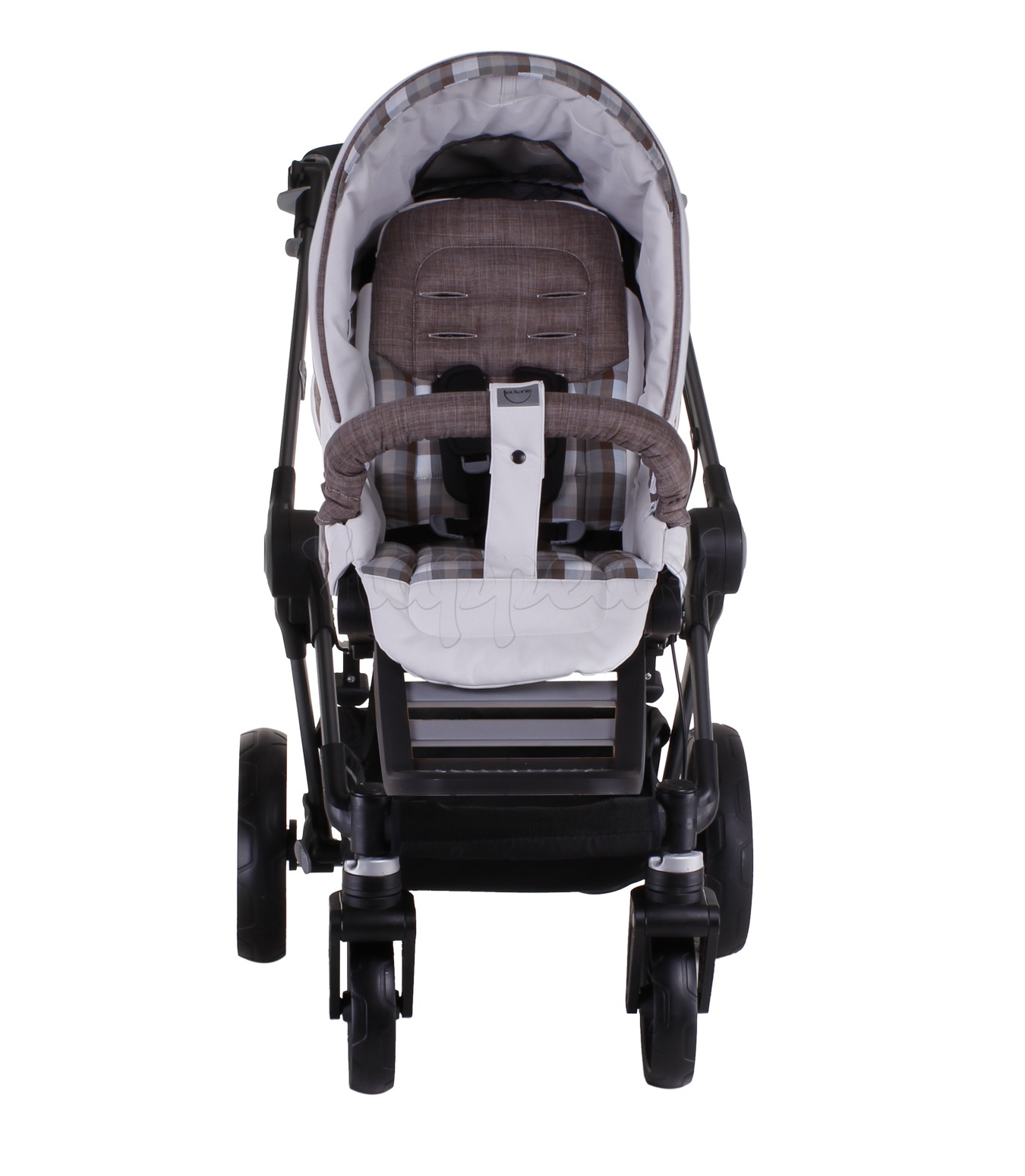 Коляска TEUTONIA BE YOU V2 BLACK 4950 КОЖА 2 В 1