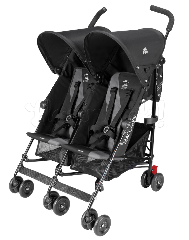 Коляска-трость MACLAREN TWIN TRIUMPH BLACK CHARCOAL