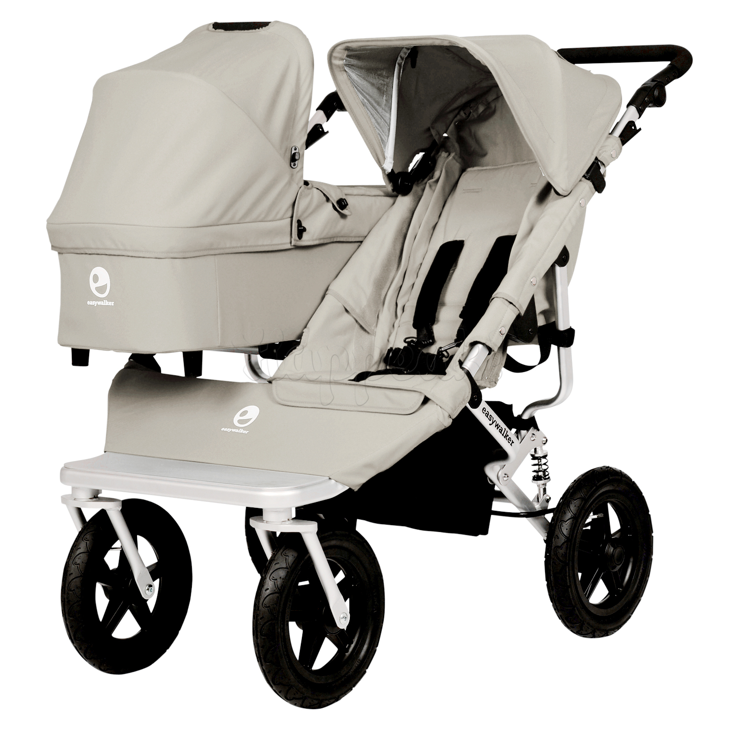 Коляска для погодок EASYWALKER DUO SAND BROWN