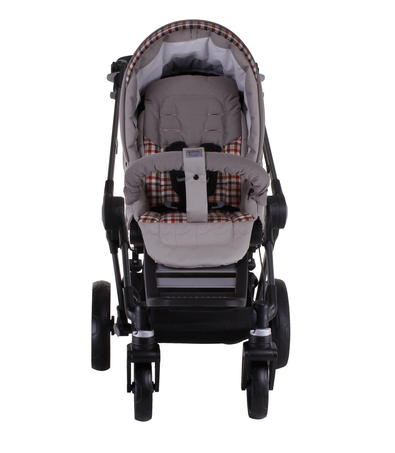 Коляска TEUTONIA BE YOU V2 BLACK 5130 КОЖА 2 В 1