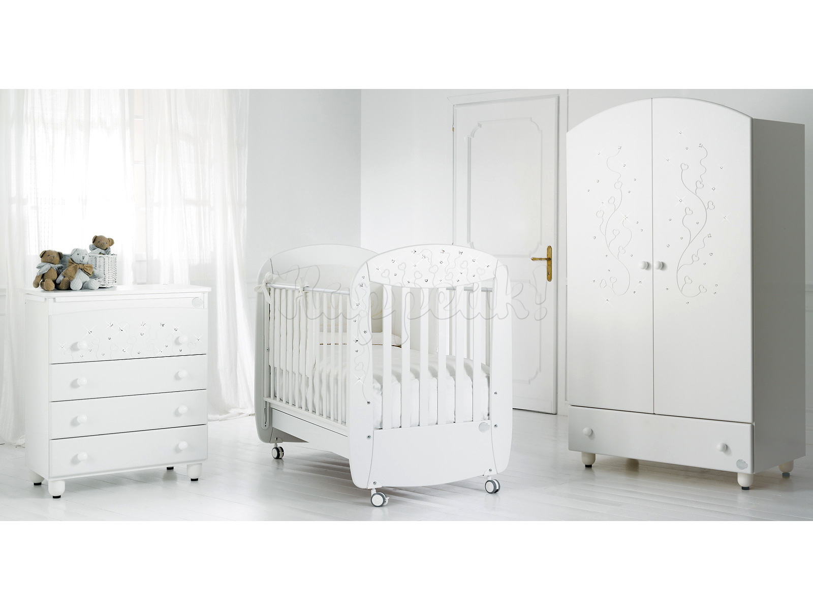 Шкаф BABY EXPERT BUTTERFLY WHITE