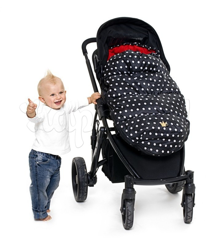 Теплый конверт с опушкой ELODIE DETAILS ROCKABILLY DOT