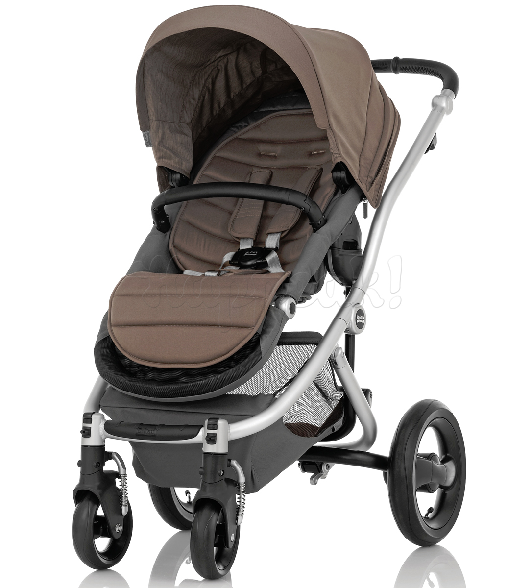Коляска BRITAX AFFINITY SILVER FOSSIL BROWN