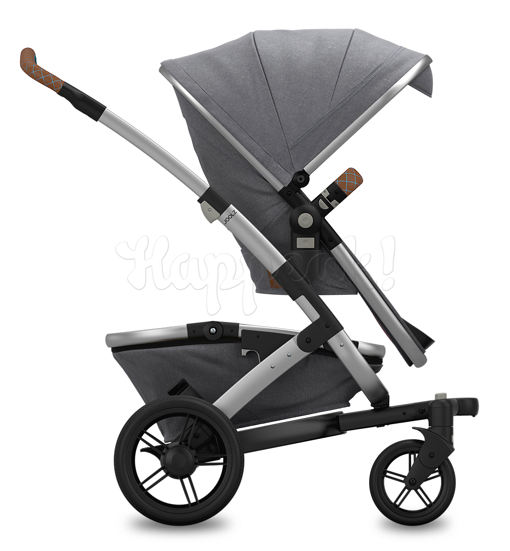 Коляска JOOLZ GEO TAILOR GRIS BLACK WHEELS BROWN BLUE DS 2 В 1