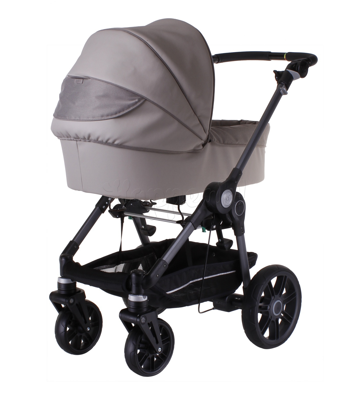 Коляска TEUTONIA BE YOU V2 BLACK 5130 КОЖА 2 В 1