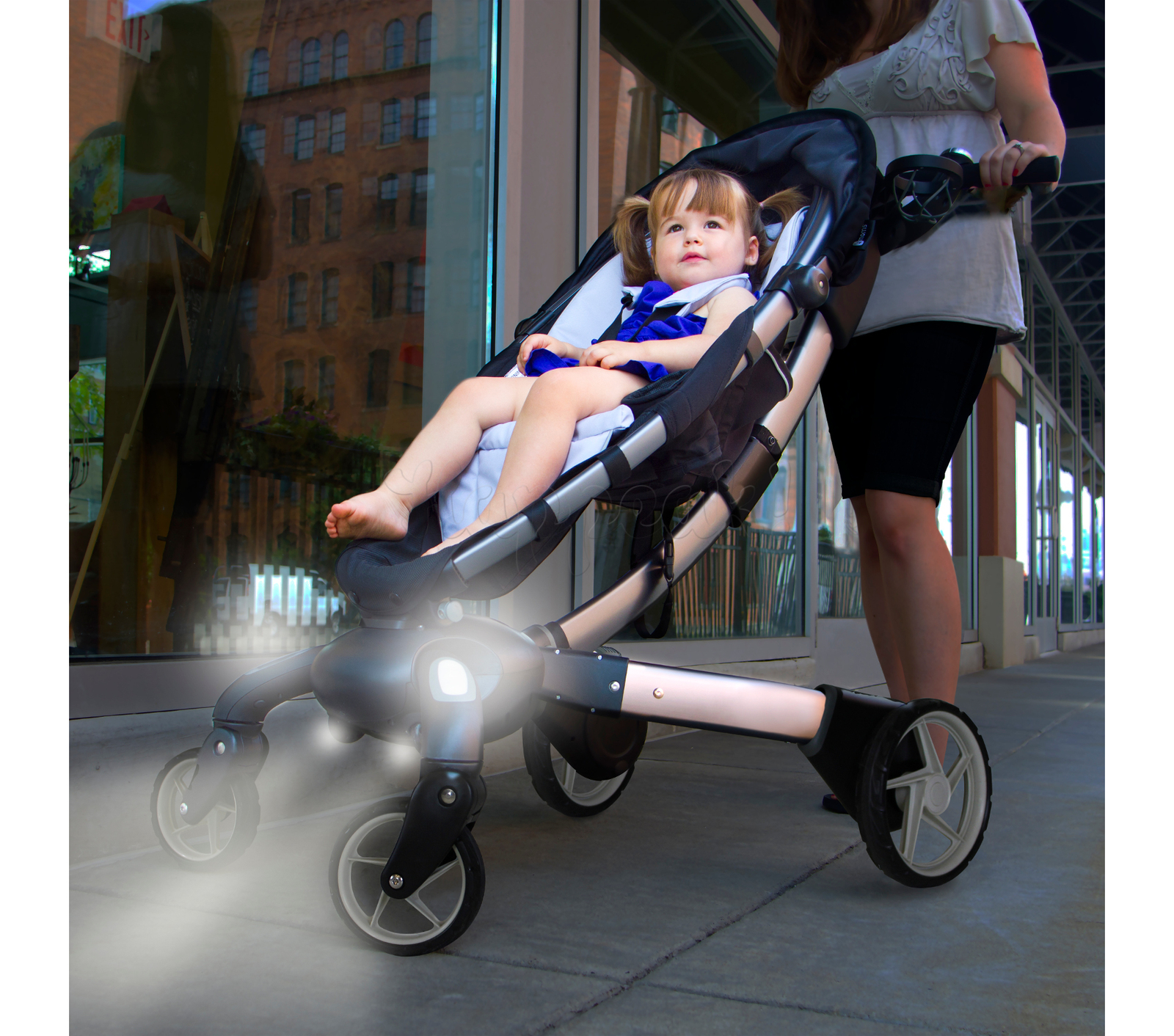 Роботизированная коляска 4MOMS ORIGAMI BLUE  2 В 1