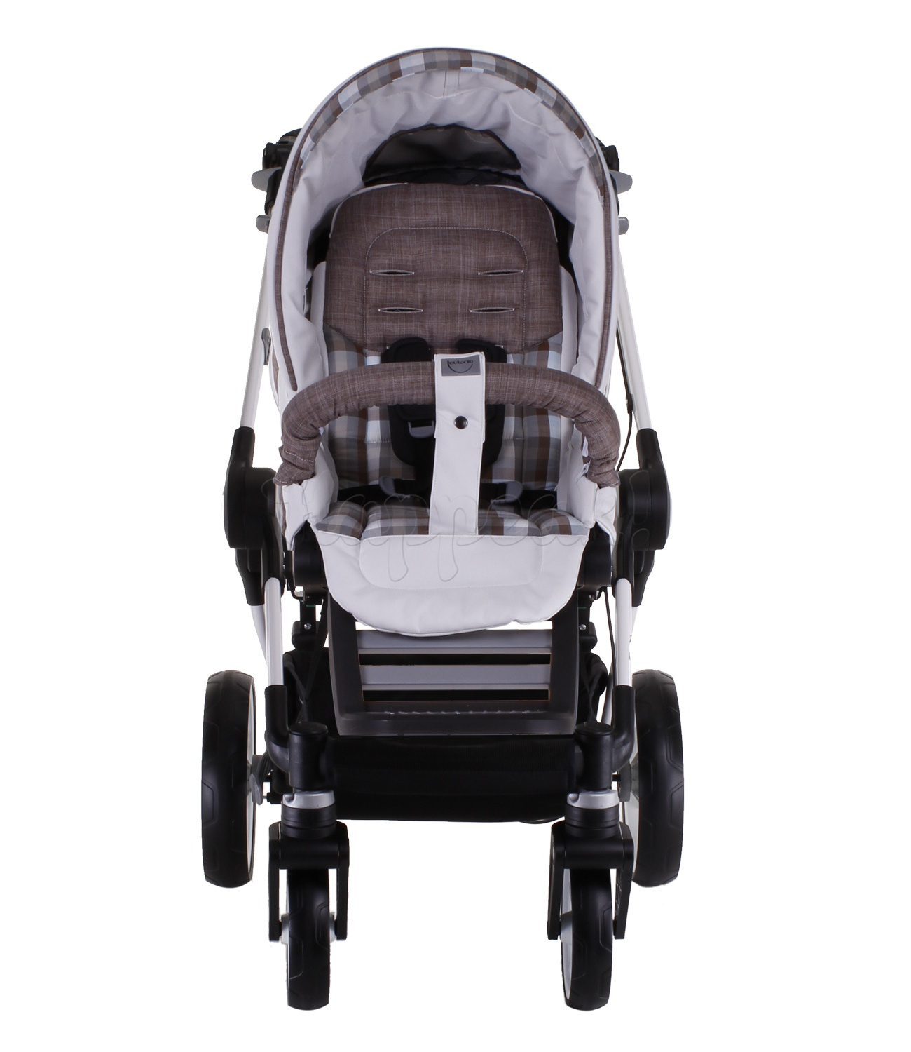Коляска TEUTONIA BE YOU V2 2014 WHITE 4950 КОЖА  2 В 1