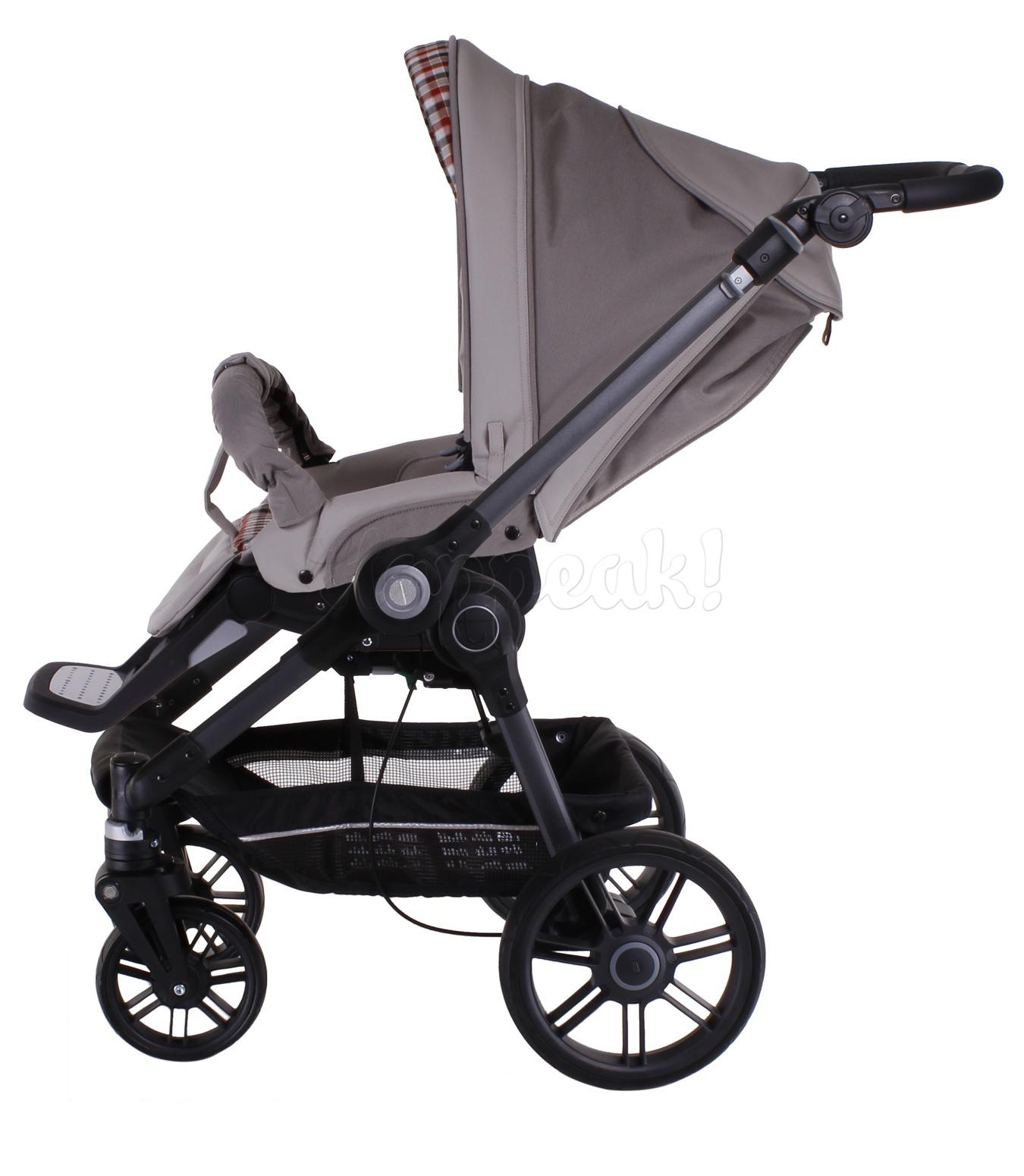 Коляска TEUTONIA BE YOU V2 BLACK 5130 КОЖА 2 В 1