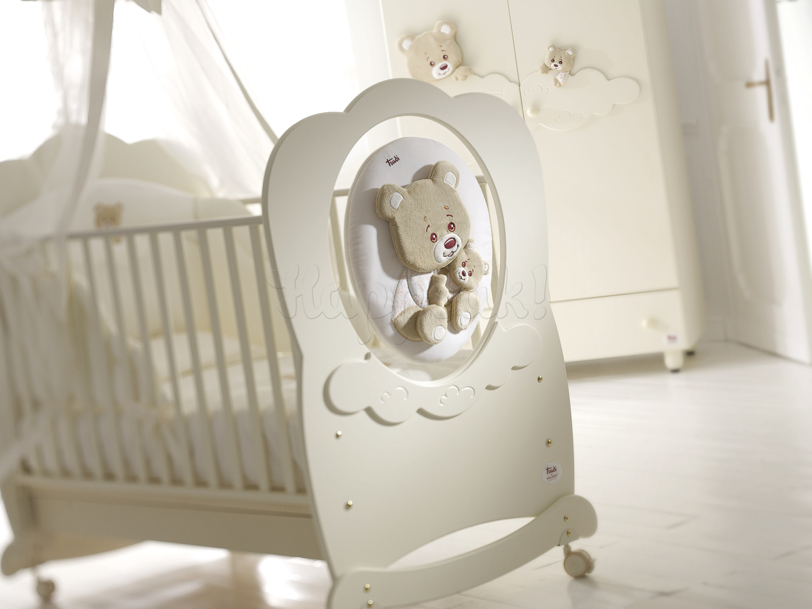 Детская кровать BABY EXPERT ABBRACCI BY TRUDI BEIGE