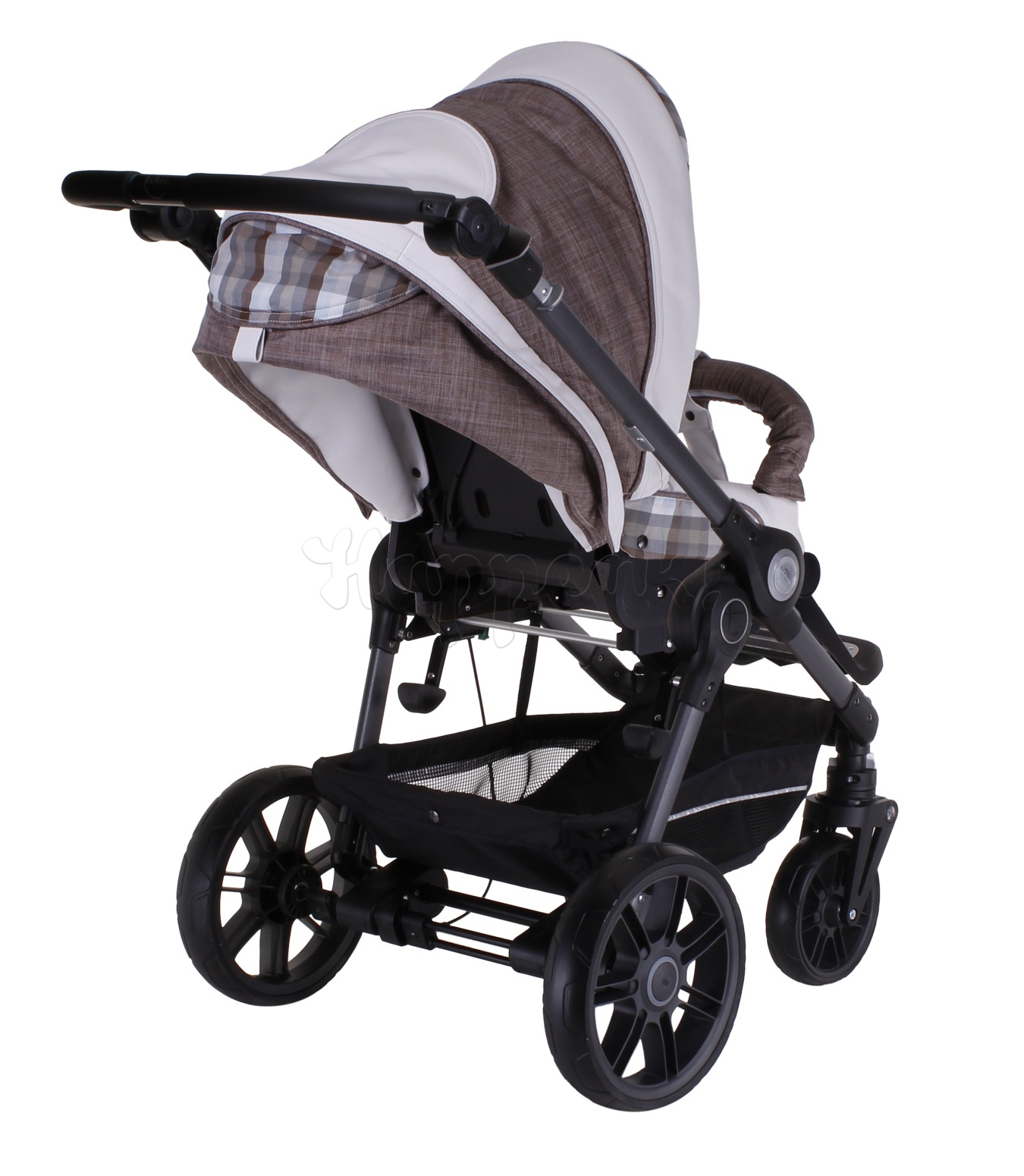 Коляска TEUTONIA BE YOU V2 BLACK 4950 КОЖА 2 В 1