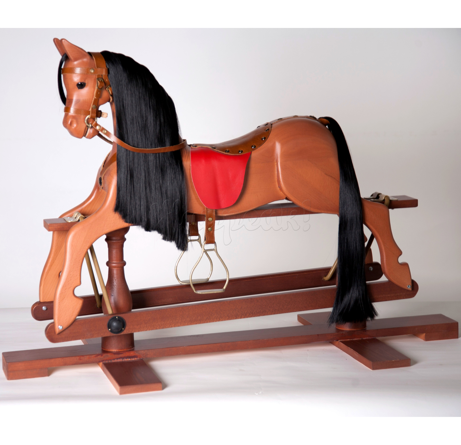 Лошадка-качалка WOODEN HORSE BROWN. Купить в интернет-магазине happeak.ru