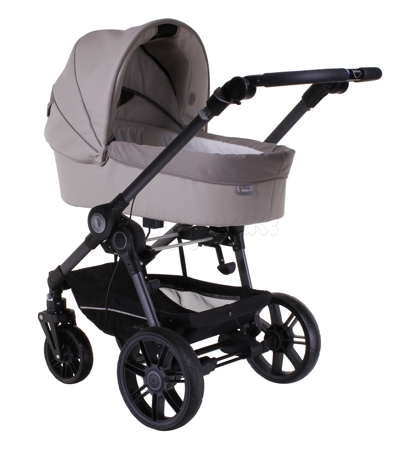 Коляска TEUTONIA BE YOU V2 BLACK 5130 КОЖА 2 В 1