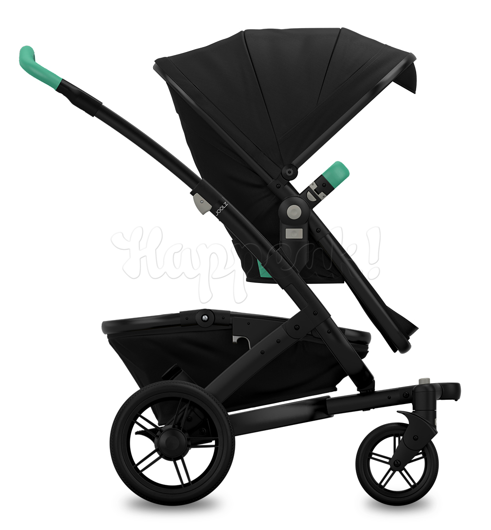 Коляска JOOLZ GEO TAILOR BLACK BLACK WHEELS EMERALD GREEN 2 В 1