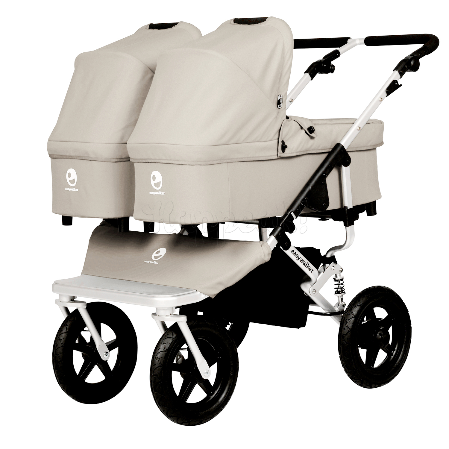 Коляска для двойни EASYWALKER DUO SAND BROWN 2 В 1
