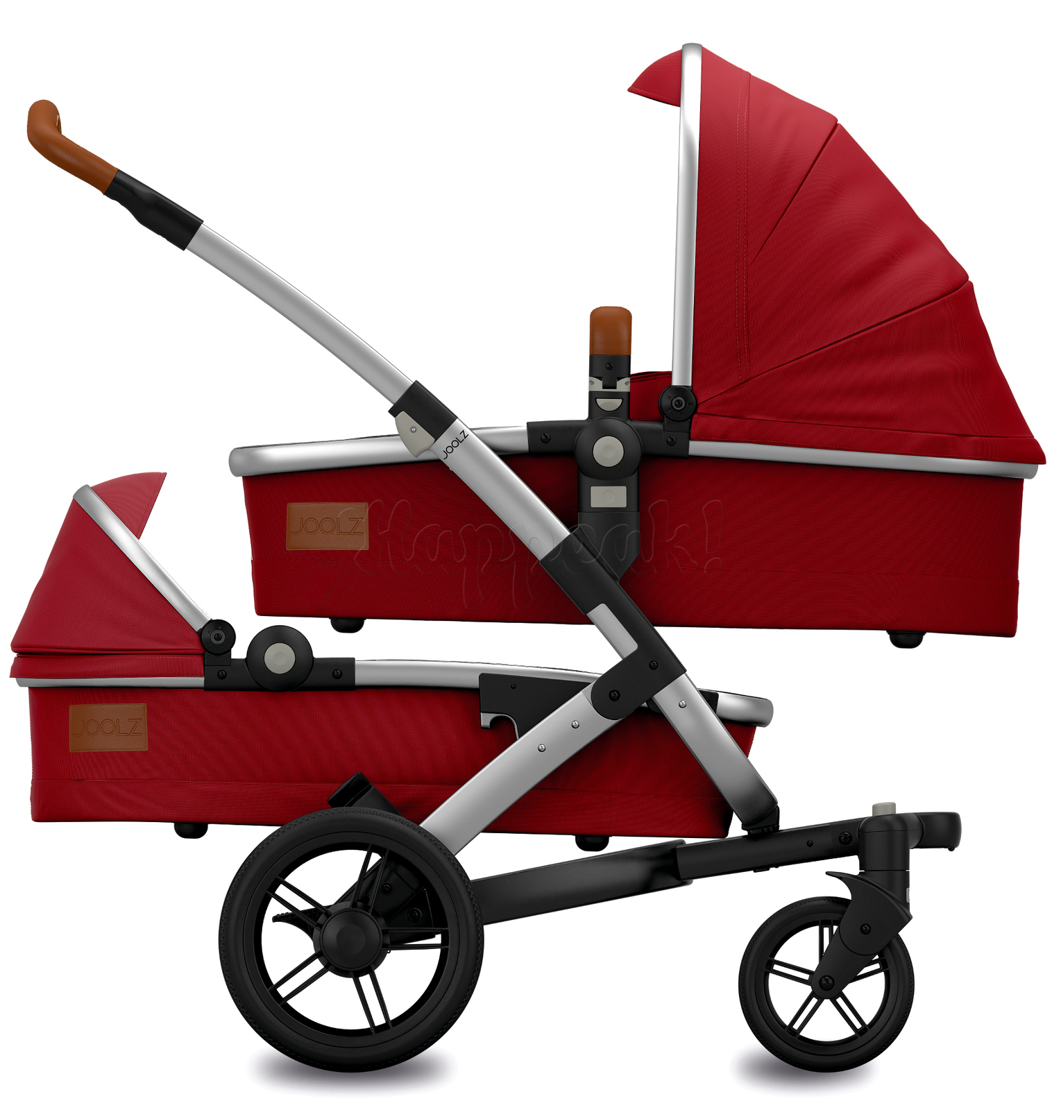 Коляска для близнецов JOOLZ GEO EARTH LOBSTER RED  2 В 1 (комплект с конвертом)
