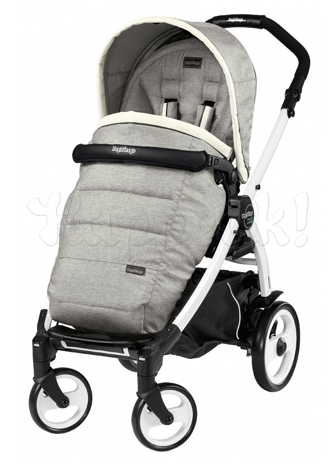 Коляска прогулочная PEG-PEREGO BOOK PLUS 51 WHITE POP-UP LUXE OPAL