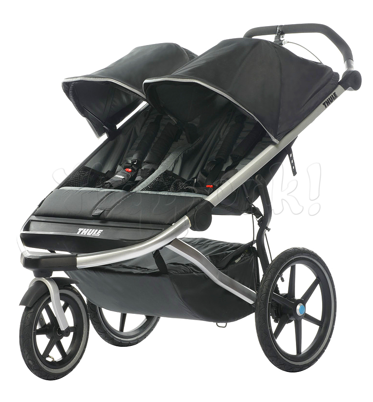 Коляска прогулочная для двойни THULE URBAN GLIDE 2 DARK GREY