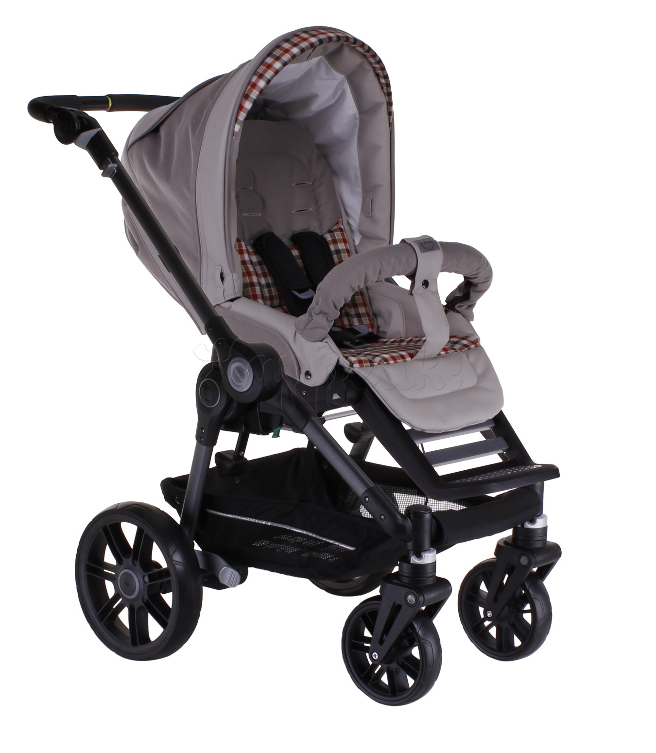 Коляска TEUTONIA BE YOU V2 BLACK 5130 КОЖА 2 В 1