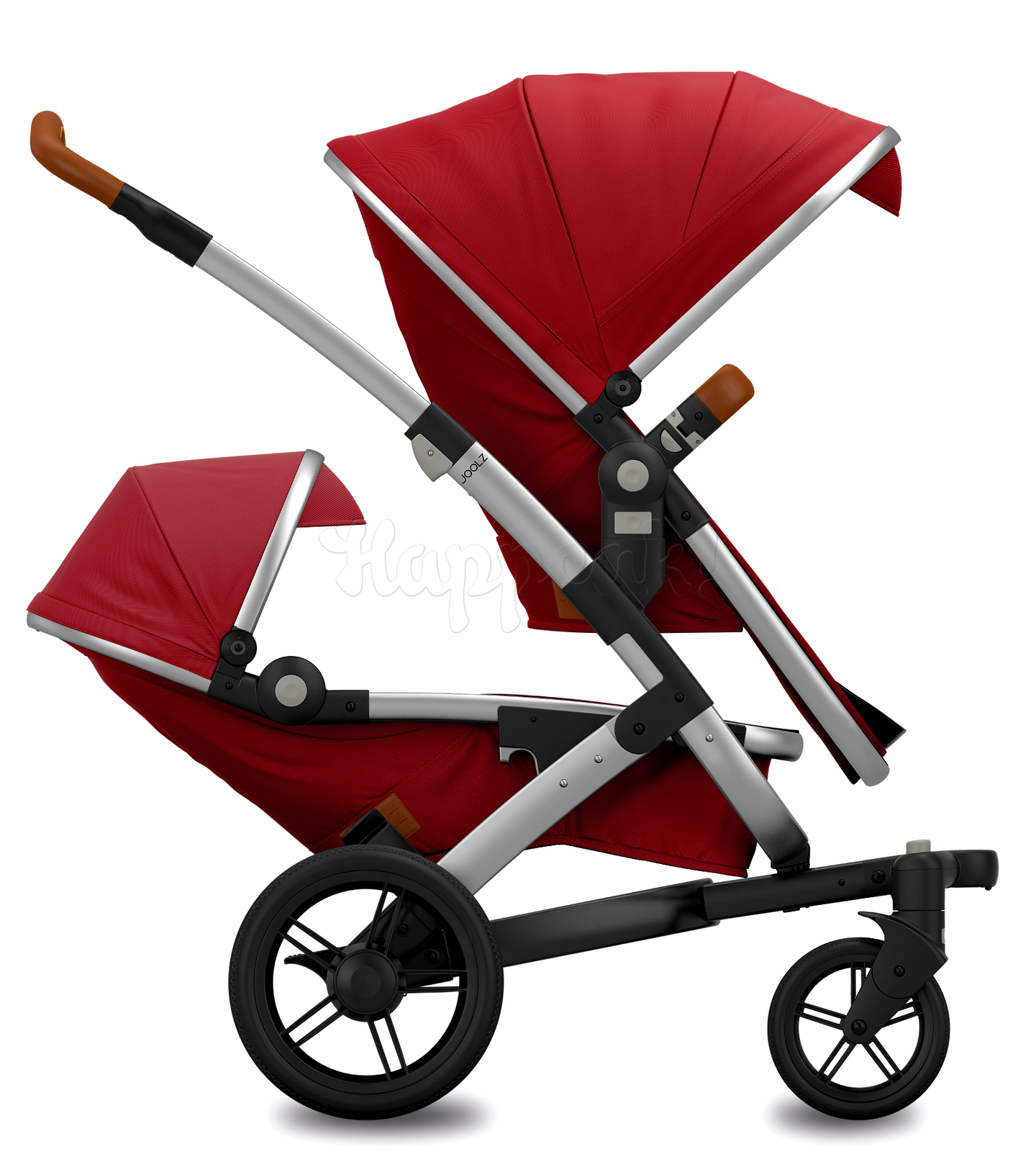 Коляска для близнецов JOOLZ GEO EARTH LOBSTER RED  2 В 1 (комплект с конвертом)