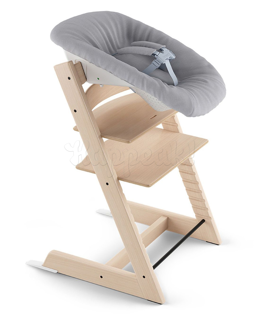 Стул для кормления STOKKE TRIPP TRAPP OAK BLACK + сиденье для новорожденного Newborn Set