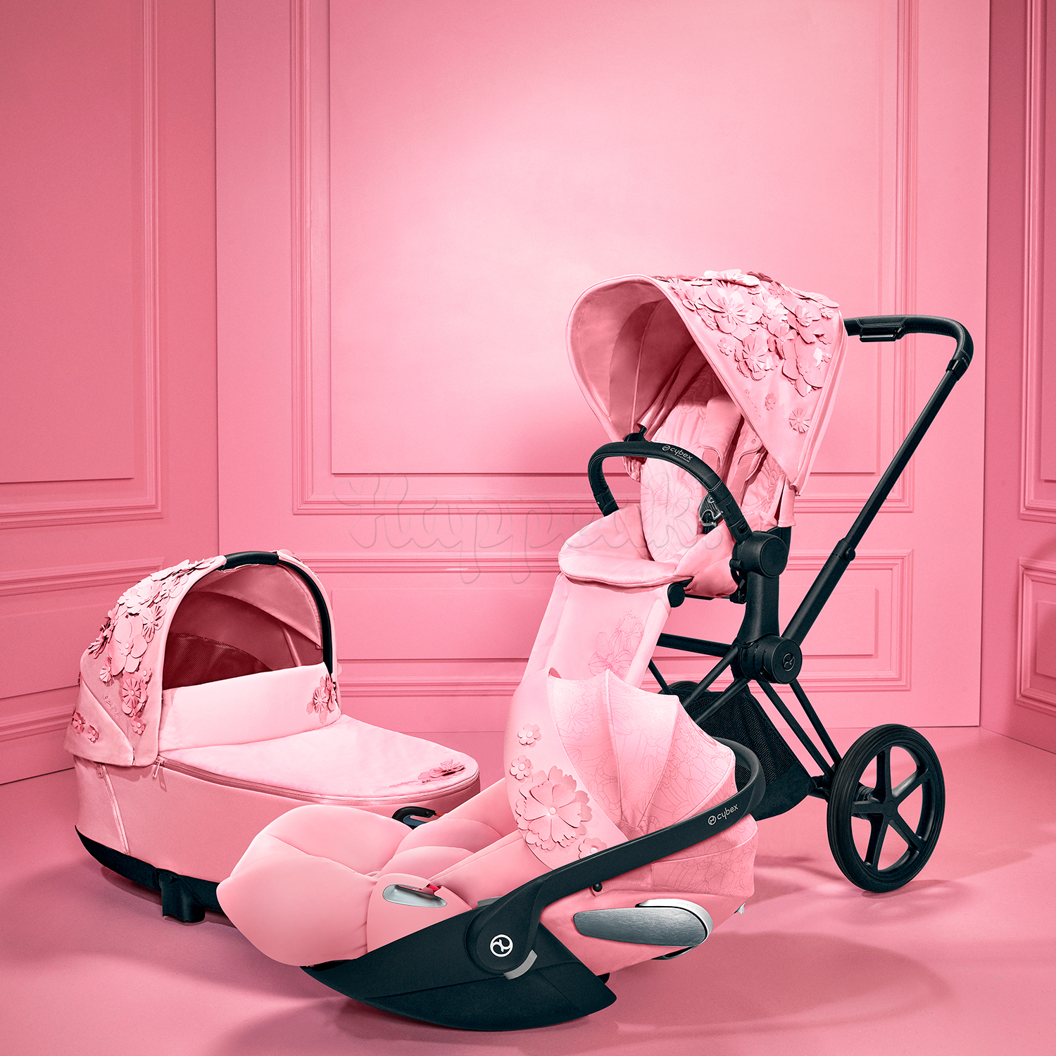 Автокресло CYBEX CLOUD Z i-SIZE FE SIMPLY FLOWERS PINK