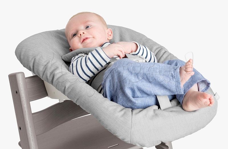 Стул для кормления STOKKE TRIPP TRAPP STORM GREY + сиденье для новорожденного Newborn Set